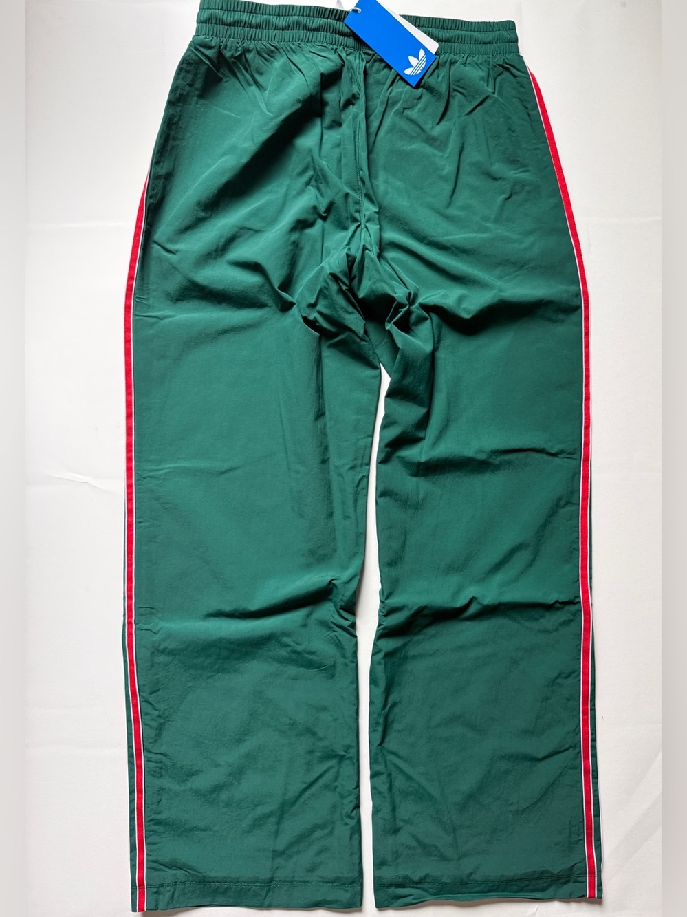 Adidas Originals Women’s SST Woven Track Pants Green/Red KC6517 - Picture 9 of 10